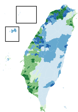 Legislative Yuan election map party-list 2020.svg