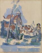 Paul Cézanne - Church at Montigny-sur-Loing (L'Église de Montigny-sur-Loing) - BF970 - Barnes Foundation.jpg