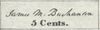 USA postmaster provisional stamp Baltimore MD 1845 Mi 1 Sc 3X1.jpg