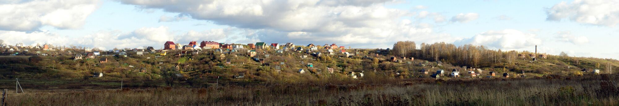 Вид на деревню от Новопокровского