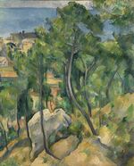 Vue sur la mer à l'Estaque, par Paul Cézanne, Google Art Project.jpg