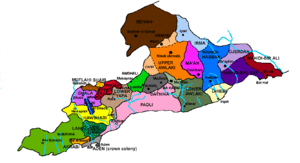 Карта Западного Аденского протектората