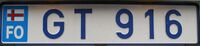 Licenseplate of Faroe Islands.JPG