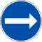 Pakollinen ajosuunta/Påbjuden körriktning