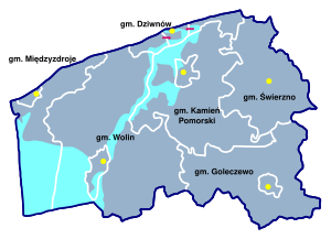 Каменьский повет на карте