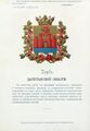 Герб области c официальным описанием, утверждённым Александром II (1878)
