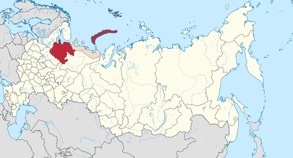Arkhangelsk in Russia (+Nenets hatched).svg