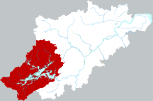 Чуньань на карте