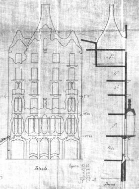 Fachada y sección Casa Batlló (1904).jpg