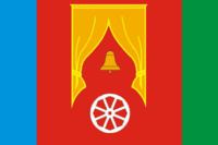 Flag of Pushkino (Moscow oblast) (2009).png