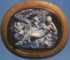 Hermaphroditus and Erotes. Onyx. 1st century B.C..jpg