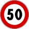 Limite massimo di velocità (50 km/h)
