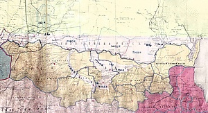 Терская область на карте