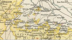 Карта княжества Баони в Imperial Gazetteer of India