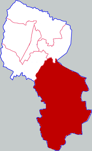 Линъу на карте
