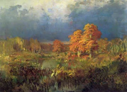 Fyodor Vasilyev Swamp in the forest Autumn 11014.jpg