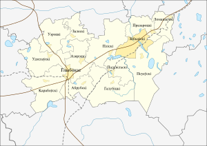 Зябковский сельсовет на карте
