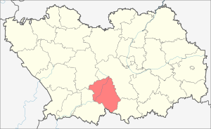 Колышлейский район на карте