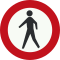 Gesloten voor voetgangers