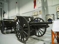 Type 38 75 mm field gun Base Borden Military Museum.jpg