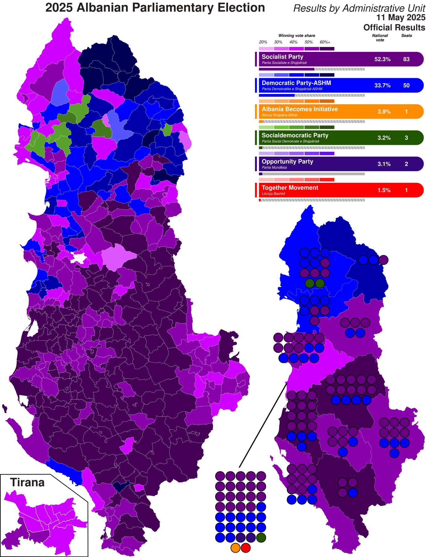 2025 Albania parliamentary election.svg