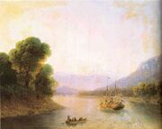 Aivazovsky. The Rioni River, Georgia. 1870s.jpg