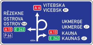 Latvia road sign 701D.svg