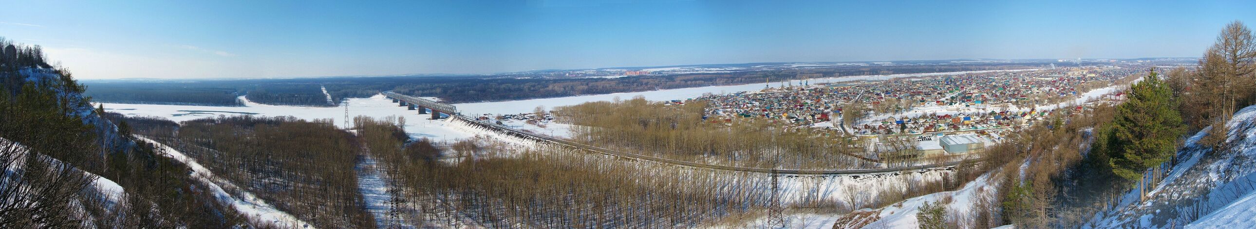 Панорама Нижегородки с Мусульманского кладбища, 2013г.