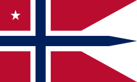 Rank Flag of a Commodor of the Royal Norwegian Navy.svg