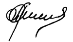 Изображение автографа