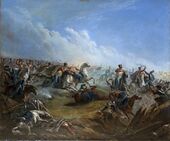 Лермонтов - Атака лейб-гвардии гусар под Варшавой 26 августа 1831 года.jpg