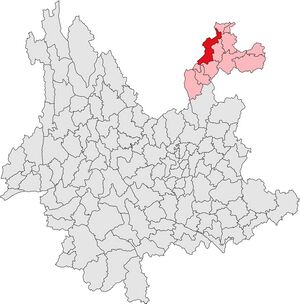 Юншань на карте