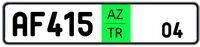 Azərbaycan Respublikası avtomobil dövlət qeydiyyat nişanı - Tranzit nömrələr.jpg