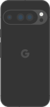 Diagram of a Pixel 9 Pro smartphone in black.