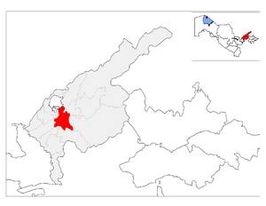 Уртачирчикский район на карте