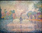Paul Signac - L'Hirondelle Steamer on the Seine.JPG