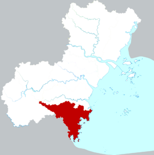 Цаннань на карте