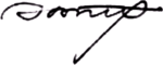 Изображение автографа