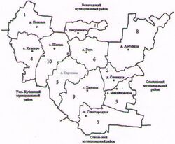 сельское поселение Кубенское на карте