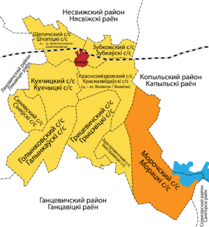 Морочский сельсовет на карте