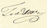 Signature of Commandant of the Dinaburg (Daugavpils) Fortress Lieutenant General Gustav Gelvih, 1845