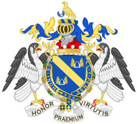 Coat of Arms of Jock, Baron Stirrup.svg