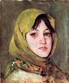 Ion Andreescu - Peasant Woman with Green Kerchief.jpg