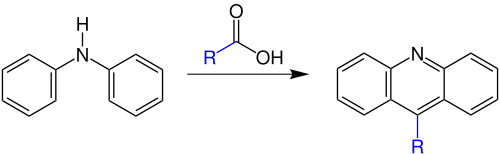 Bernthsen-Reaktion Übersicht Version 3.svg