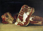Bodegón con costillas y cabeza de cordero por Francisco de Goya.jpg