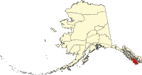 Map of Alaska highlighting Prince of Wales-Hyder Census Area.svg