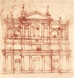 Michelangelo, Project for the façade of San Lorenzo, Florence.jpg