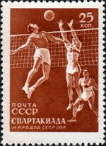 Soviet Union stamp 1956 Spartakiada.jpg