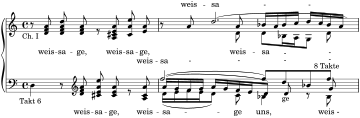 BWV244 Incipit Nr. 43b Weissage uns, Christe.svg