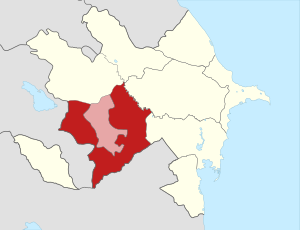 Карабахский округ на карте